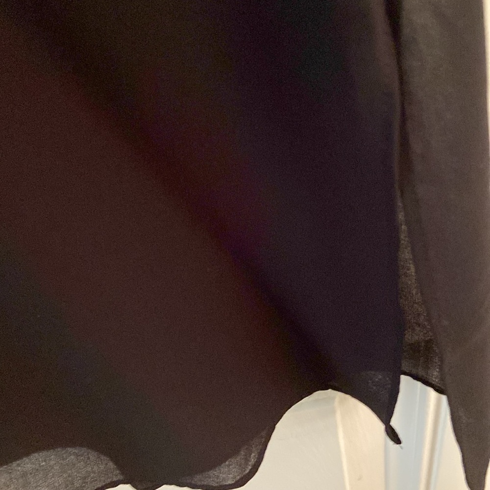 MarlaWynne Wynne Layers Chiffon Tank Black Size M NWT - Picture 5 of 8